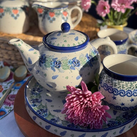 Teapot, 1.2 Liter in "Tulip Burst" by Ceramika Artystyczna | A060-U4226