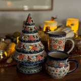 Luminary, Christmas Tree, 10" Large in "Winter Cardinal" by Galia | GCH05-AS2