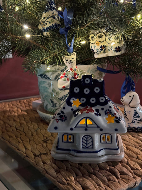 Luminary, House, 5" in "Peaceful Snowfall" by Manufaktura | L020T-PZS