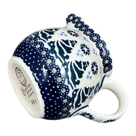 Creamer, The Cream of Creamers-"Basia", 6.5 oz in "Snowy Pines" by Manufaktura | D019T-U22