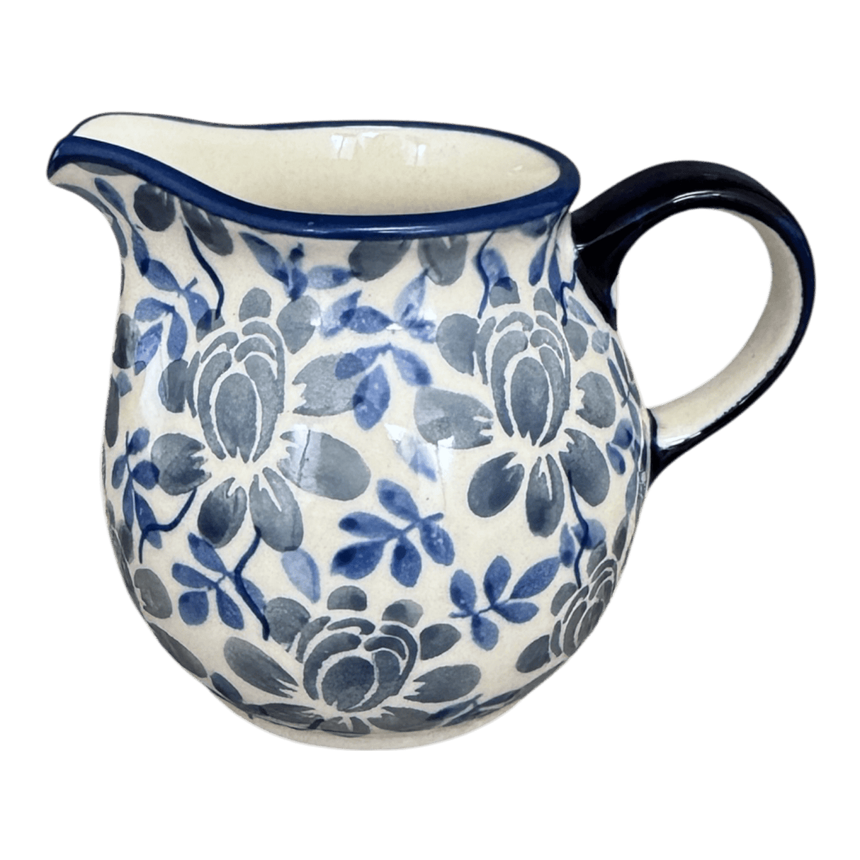 Creamer, The Cream of Creamers-"Basia", 6.5 oz in "English Blue" by Manufaktura | D019U-AS53