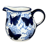 Creamer, The Cream of Creamers-"Basia", 6.5 oz in "Blue Butterfly" by Manufaktura | D019U-AS58