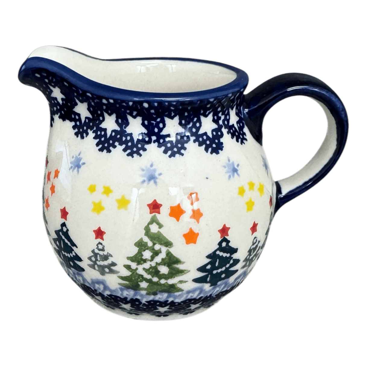 Creamer, The Cream of Creamers-"Basia", 6.5 oz in "Festive Forest" by Manufaktura | D019U-INS6