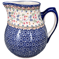 A picture of a Polish Pottery 3 Liter Pitcher (Wildflower Delight) | D028S-P273 as shown at PolishPotteryOutlet.com/products/3-liter-pitcher-wildflower-delight-d028s-p273