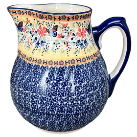 Polish Pottery The 3 Liter Pitcher (Butterfly Bliss) | D028S-WK73 Additional Image at PolishPotteryOutlet.com
