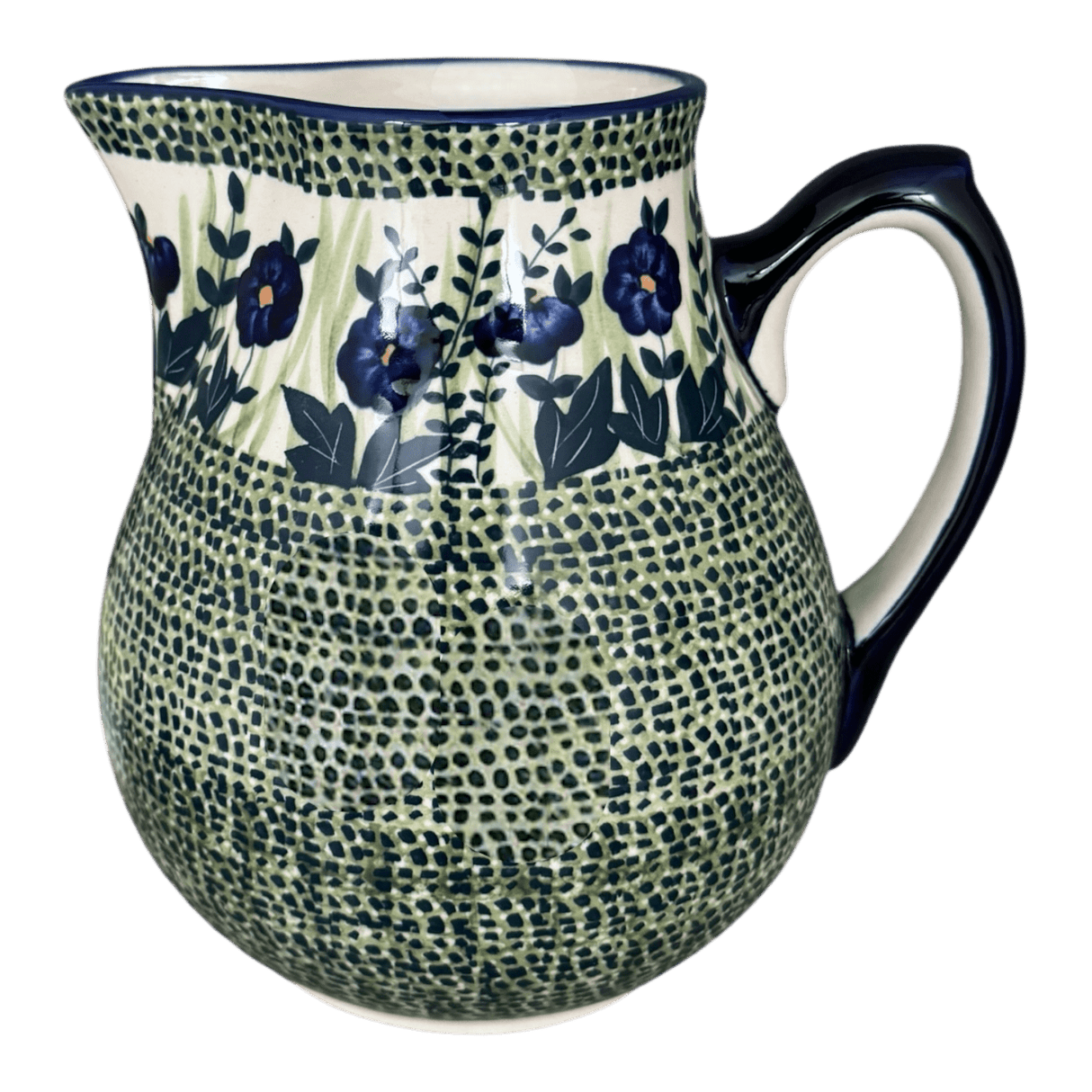 Pitcher, 3 Liter in "Bouncing Blue Blossoms" by Manufaktura | D028U-IM03