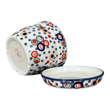 Flower Pot, with Saucer, 6" in "Bubble Machine" by Manufaktura | D036M-AS38