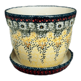 Flower Pot, with Saucer, 6" in "Sunshine Grotto" by Manufaktura | D036S-WK52