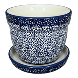 Flower Pot, with Saucer, 6" in "Sea Foam" by Manufaktura | D036T-MAGM