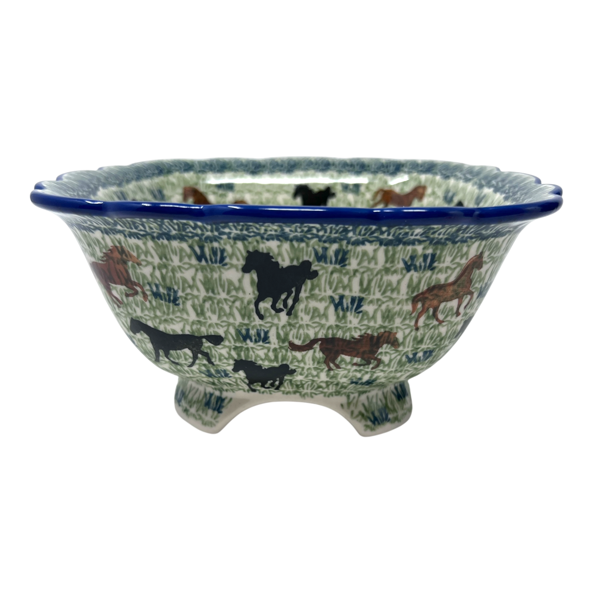 Bowl, Square, Fancy, Berry Bowl, 7.5" in "On the Range" by Manufaktura | M107U-INK2
