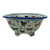 Bowl, Square, Fancy, Berry Bowl, 7.5" in "On the Range" by Manufaktura | M107U-INK2