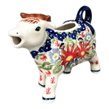 Creamer, Cow, 4 oz in "Floral Fantasy" by Manufaktura | D081S-P260