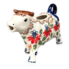 Polish Pottery Cow Creamer (Mediterranean Blossoms) | D081S-P274 at PolishPotteryOutlet.com