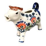 Creamer, Cow, 4 oz in "Floral Fans" by Manufaktura | D081S-P314