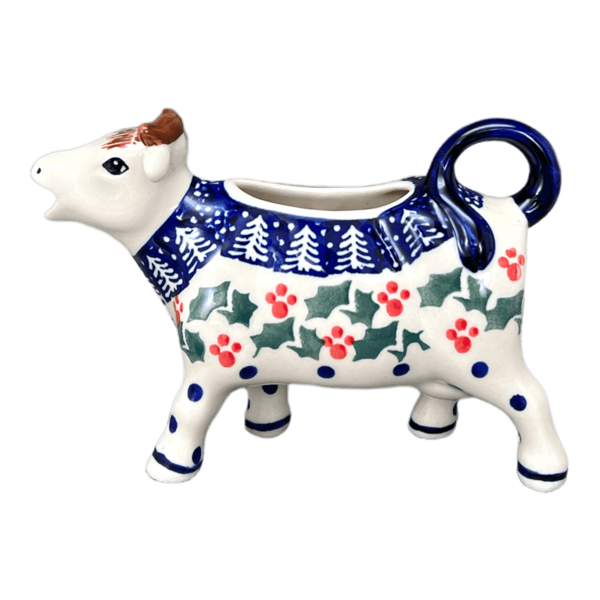 Creamer, Cow, 4 oz in "Holiday Cheer" by Manufaktura | D081T-NOS2