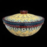 Bowl, Round, with Lid, 9.5" in "Sunshine Grotto" by Manufaktura | M159S-WK52