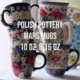 Mug, Mars Mug, 10oz Small in "Peacock Parade" by Manufaktura | K081U-AS60