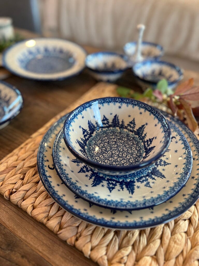 Bowl, Round, Kitchen, 5.5" in "Winter Skies" by Ceramika Artystyczna | A059-2826X
