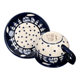 Cup & Saucer, 10 oz Canadian in "Winter's Eve" by Manufaktura | F036S-IBZ