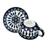 Cup & Saucer, 10 oz Canadian in "Peacock" by Manufaktura | F036T-54