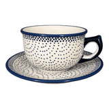 Cup & Saucer, 10 oz Canadian in "Misty Blue" by Manufaktura | F036U-61A