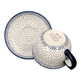Cup & Saucer, 10 oz Canadian in "Misty Blue" by Manufaktura | F036U-61A