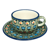 Cup & Saucer, 7 oz in "Amsterdam" by Manufaktura | F043S-LK