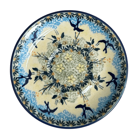 Cup & Saucer, 7 oz in "Soaring Swallows" by Manufaktura | F043S-WK57