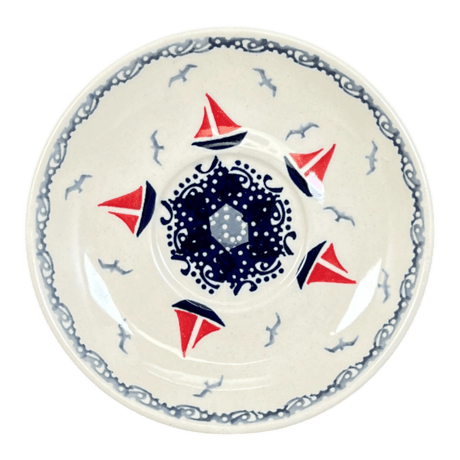 Cup & Saucer, 7 oz in "Smooth Seas" by Manufaktura | F043T-DPML