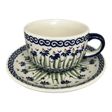 Cup & Saucer, 7 oz in "Riverbank" by Manufaktura | F043T-MC15
