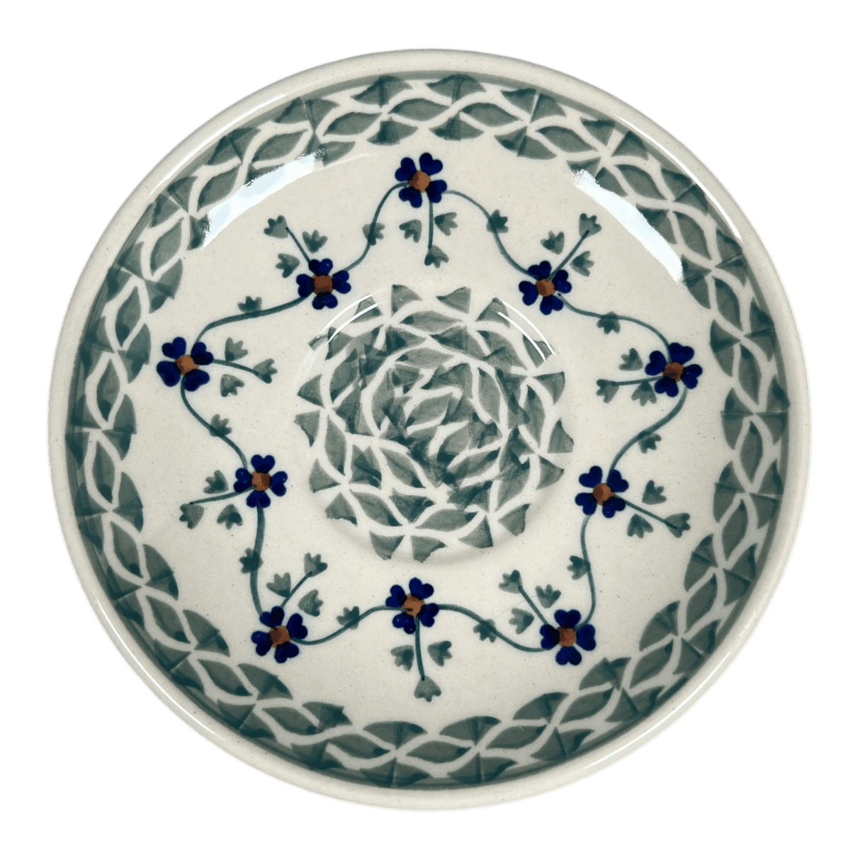 Cup & Saucer, 7 oz in "Woven Pansies" by Manufaktura | F043T-RV