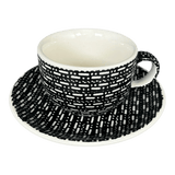 Cup & Saucer, 7 oz in "Metro" by Manufaktura | F043T-WCZM
