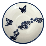 Cup & Saucer, 7 oz in "Blue Butterfly" by Manufaktura | F043U-AS58