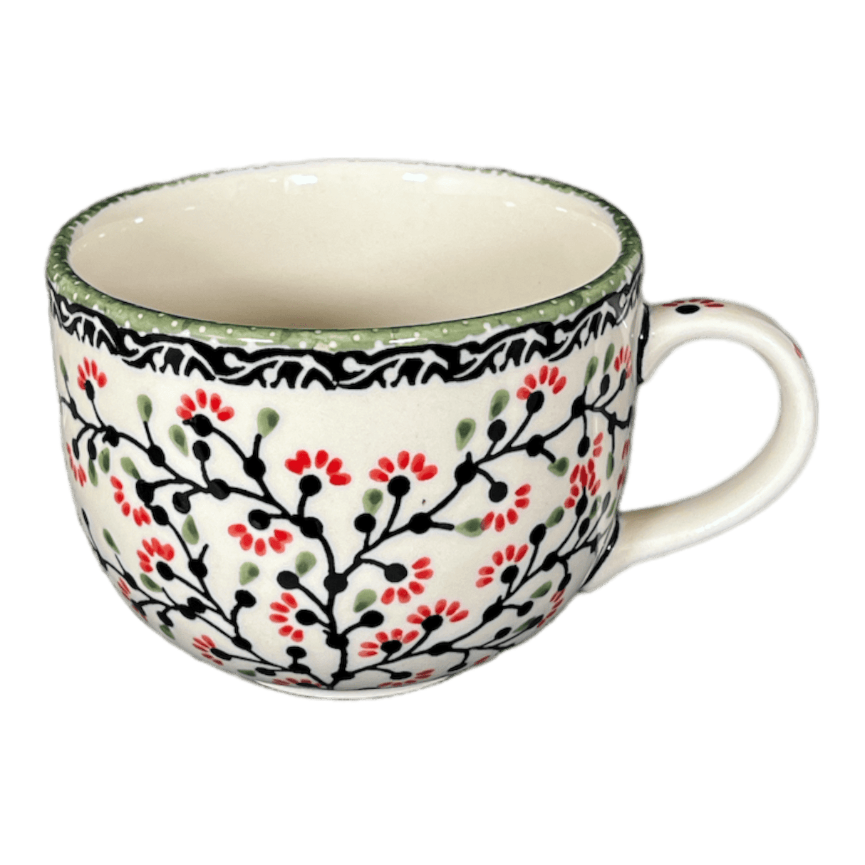 Cup, Latte, 18 oz in "Cherry Blossoms" by Manufaktura | F044S-DPGJ