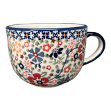 Cup, Latte, 18 oz in "Full Bloom" by Manufaktura | F044S-EO34