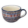 Polish Pottery Large Latte/Soup Cups (Sweet Symphony) | F044S-IZ15 at PolishPotteryOutlet.com