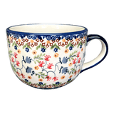Cup, Latte, 18 oz in "Wildflower Delight" by Manufaktura | F044S-P273
