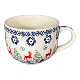 Cup, Latte, 18 oz in "Reindeer Games" by Manufaktura | F044T-BL07