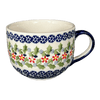 Polish Pottery Latte Cup (Holly in Bloom) | F044T-IN13 at PolishPotteryOutlet.com