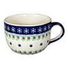 Polish Pottery Latte Cup (Starry Wreath) | F044T-PZG at PolishPotteryOutlet.com
