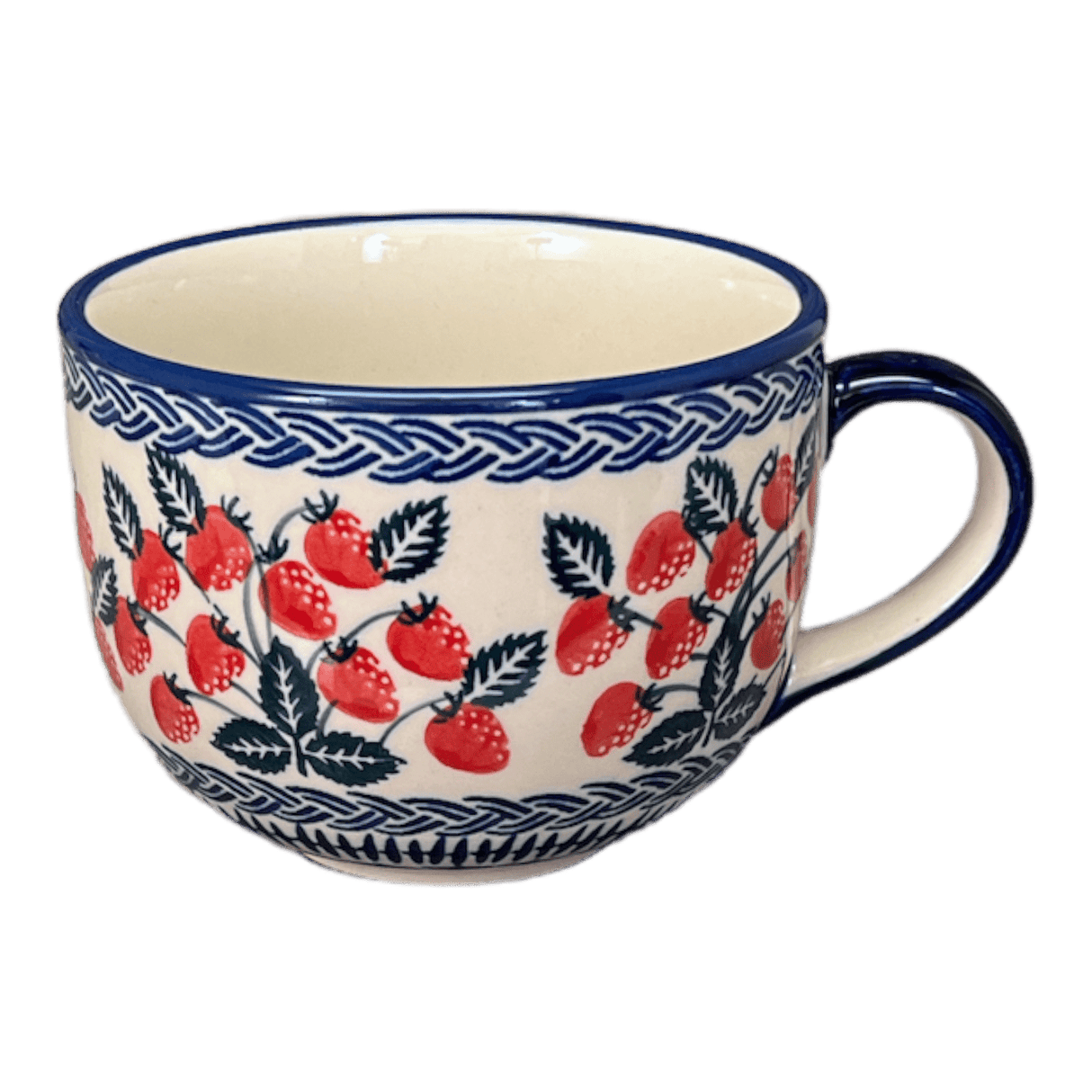 Cup, Latte, 18 oz in "Fresh Strawberries" by Manufaktura | F044U-AS70