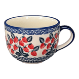 Cup, Latte, 18 oz in "Fresh Strawberries" by Manufaktura | F044U-AS70