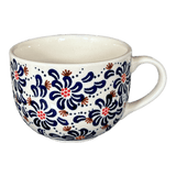 Cup, Latte, 18 oz in "Floral Fireworks" by Manufaktura | F044U-BSAS