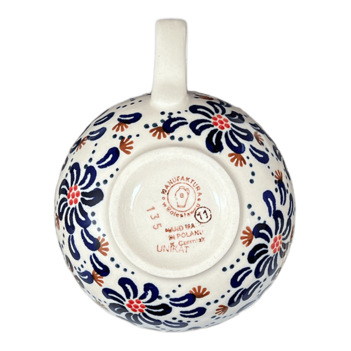Cup, Latte, 18 oz in "Floral Fireworks" by Manufaktura | F044U-BSAS