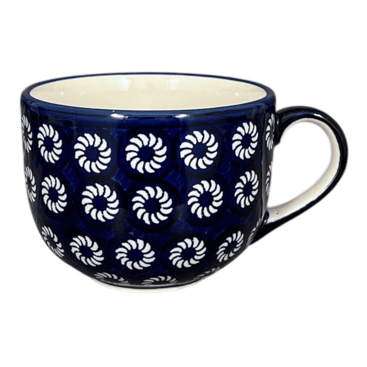 Cup, Latte, 18 oz in "Plentiful Pinwheels" by Manufaktura | F044U-ZP02