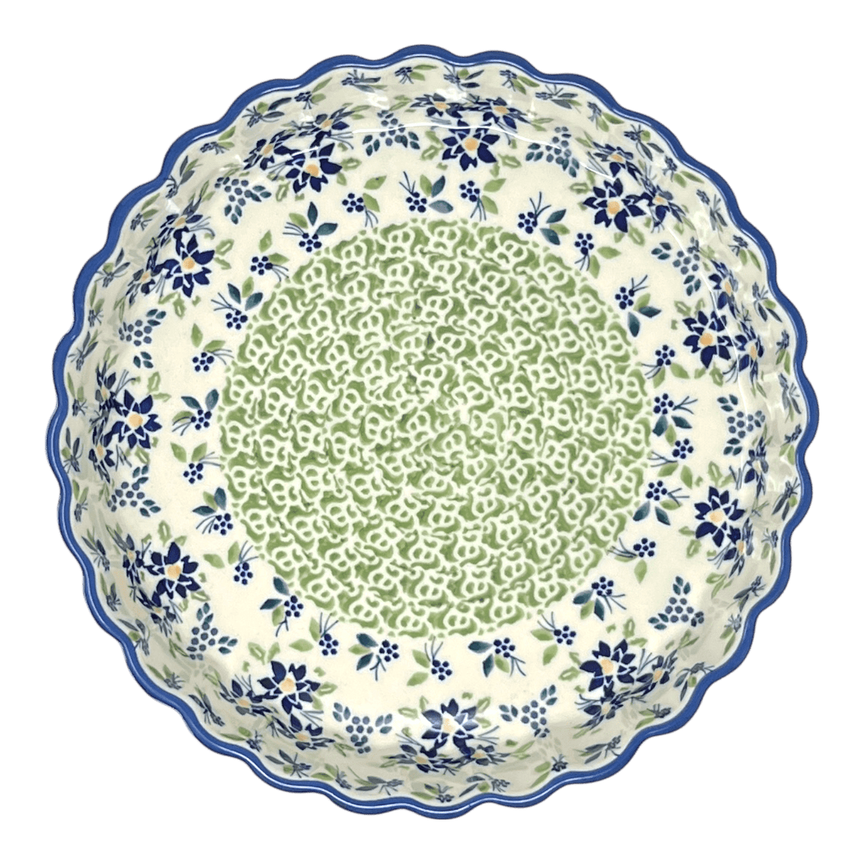 Quiche Dish, Medium 9" in "Garden Splendor" by Manufaktura | F048S-GM11