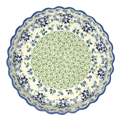 Quiche Dish, Medium 9" in "Garden Splendor" by Manufaktura | F048S-GM11