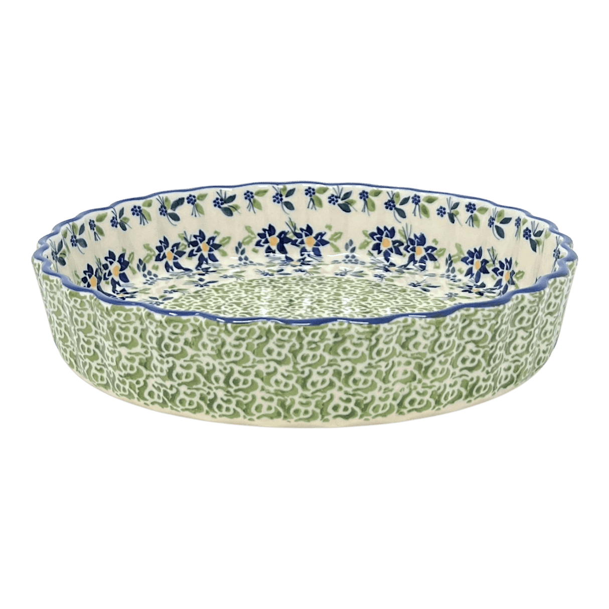 Quiche Dish, Medium 9" in "Garden Splendor" by Manufaktura | F048S-GM11