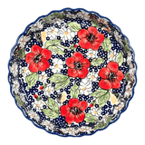 Quiche Dish, Medium 9" in "Poppies & Posies" by Manufaktura | F048S-IM02