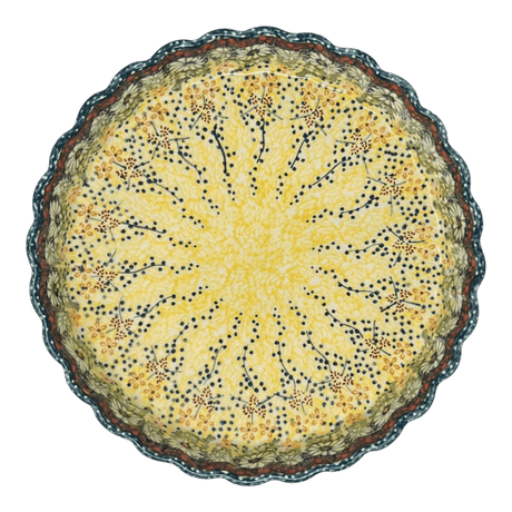 Quiche Dish, Medium 9" in "Sunshine Grotto" by Manufaktura | F048S-WK52